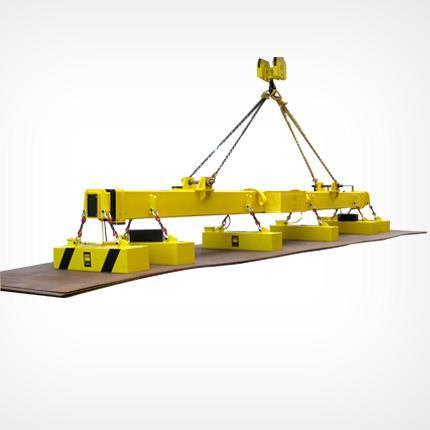 Travi elettromagnetiche con magneti rettangolari